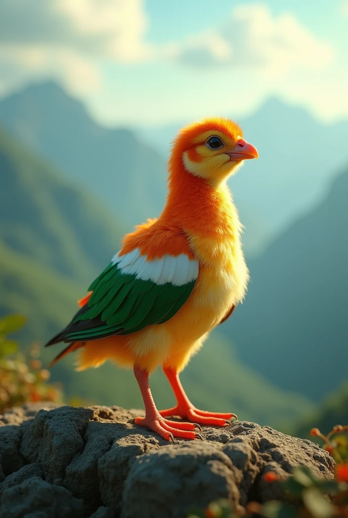 Cinematic Indian flag chick by expensive camera