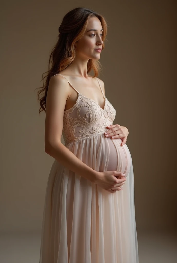 woman very pregnant dress ballet