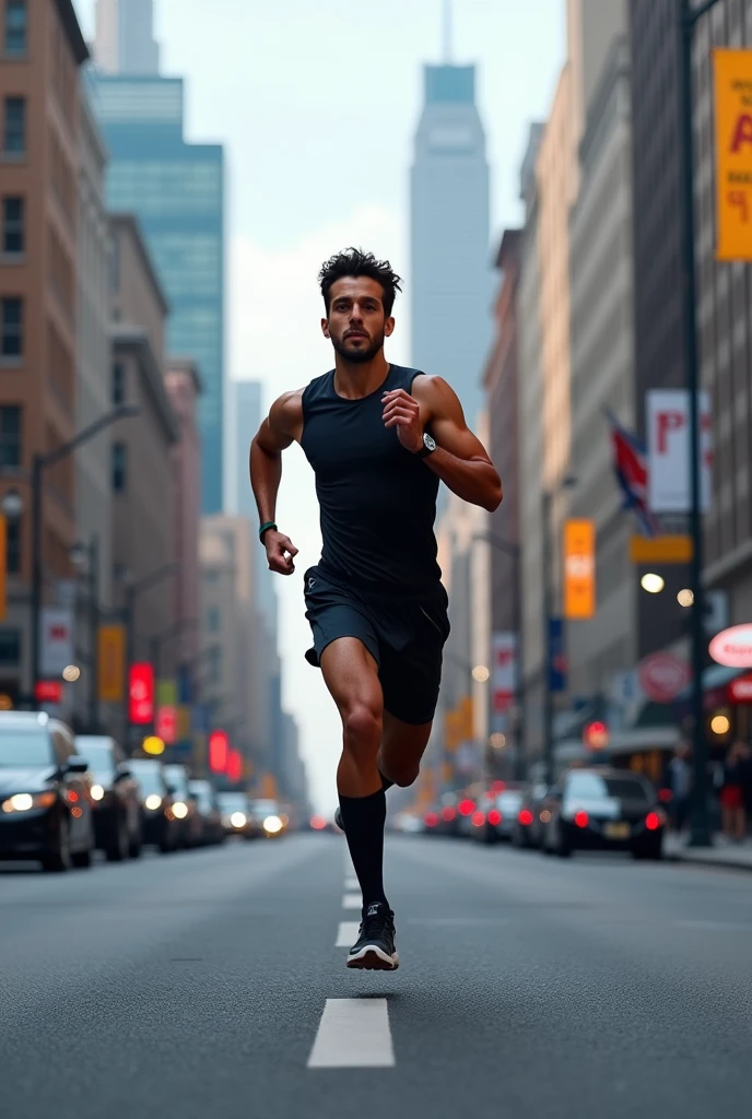 Sport runing on the street