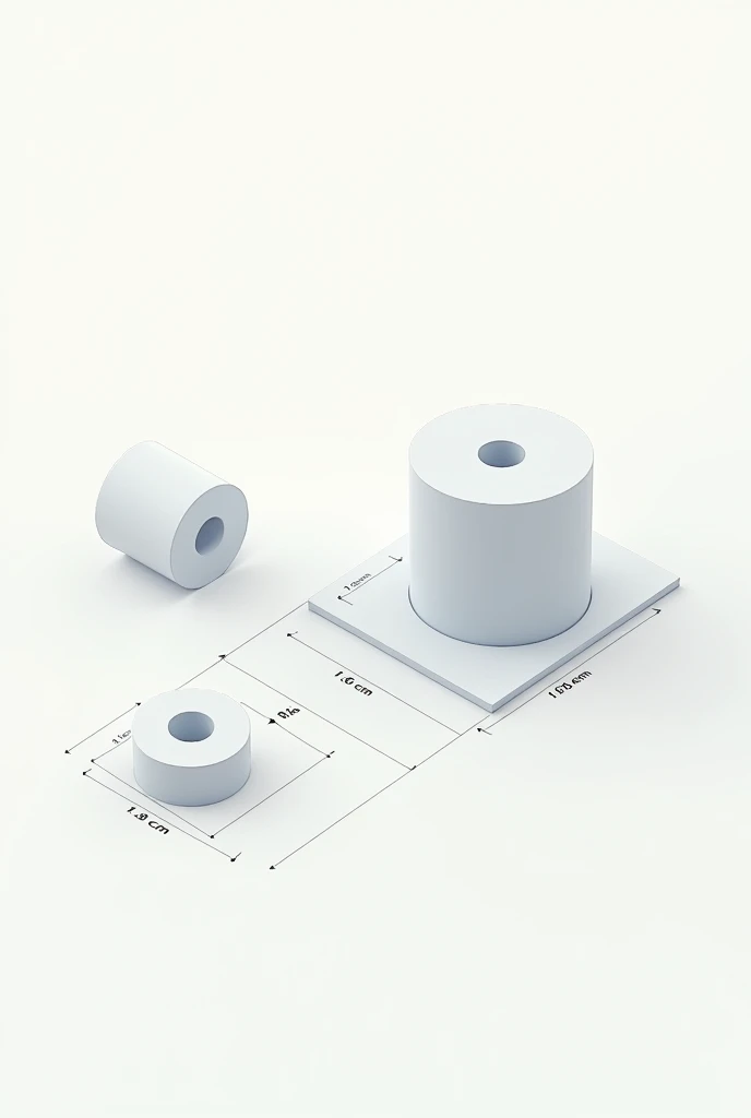make a drawing: Cylinder with a central hole. With the following specifications Example: Rectangular Box Object Dimensions:
• Long: 12 cm
• Broad: 8 cm • Height: 6 cm Drawing instructions:
1. Front view:
• Visible dimensions: Height and Width • Draw a rectangle 8 cm wide and 6 cm high.
• Write down the dimensions:
• Broad: 8 cm • Height: 6 cm
2. Top view:
• Visible dimensions: Length and Width • Draw a rectangle 12 cm long and 8 cm wide.
• Write down the dimensions:
• Long: 12 cm
• Broad: 8 cm
3. side view:
• Visible dimensions: Length and Height • Draw a rectangle 12 cm long and 6 cm high.
• Write down the dimensions:
• Long: 12 cm • Height: 6 cm Steps to draw:
1. Dibuja la Front view en la parte superior central de la hoja.
2. Dibuja la Top view directamente arriba de la vista frontal.
3. Dibuja la side view a la derecha de la vista frontal.
4. Connect the views using lines to show how they relate to each other if necessary (Optional).
