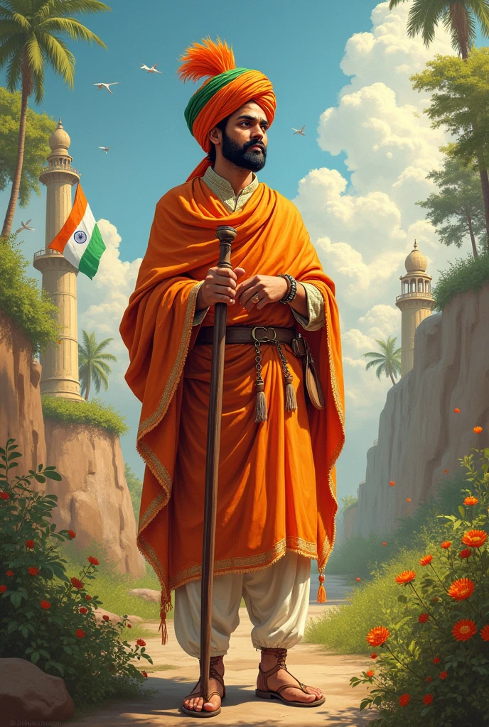 Create an image of WISHING INDIAN INDEPENDENCE DAY BY Suresh Gopi