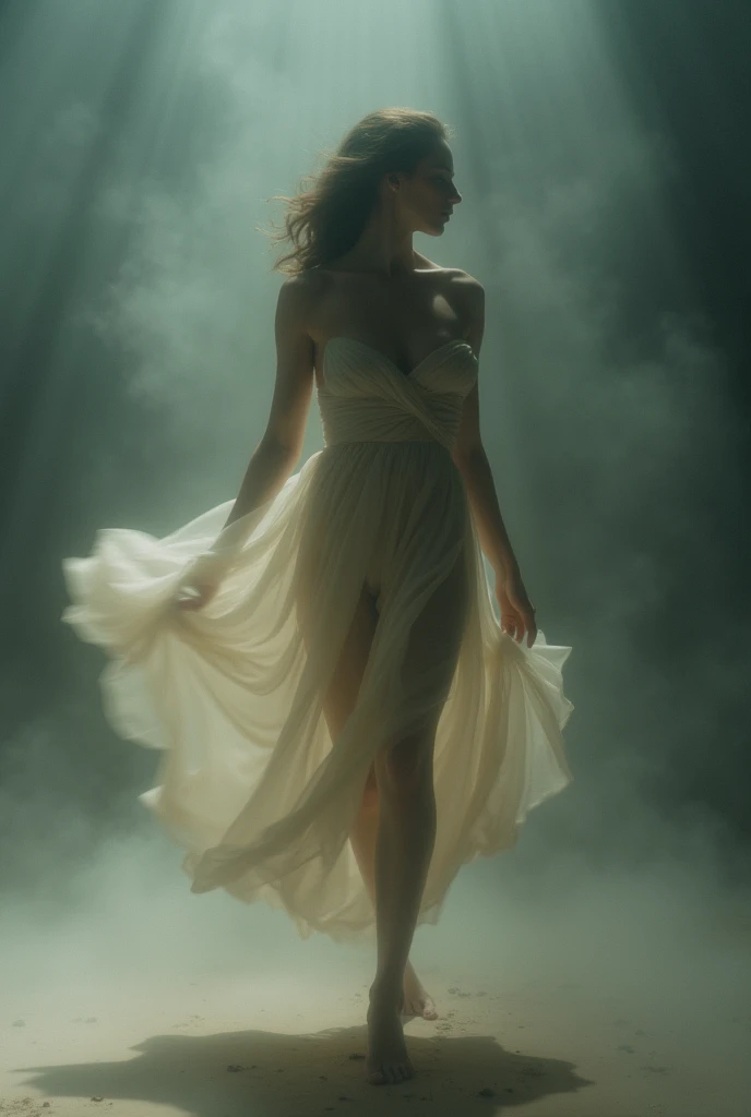I am the naked body in long exposures of photography in motion blur of her, my delicate and beautiful parts are very focused, but my spectacular body, although blurry, attracts glances. There are three shots in one. , The message I want to convey is that dreams exist , The ewstrilo is very real , 48k cinematic photographic composition finished in Photoshop with more voluminous shadows. Use the rule of thirds, employ colors that evoke nostalgia and hope. 