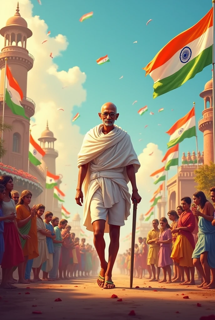 India Independence Day August 15 Mahatma Gandhi
