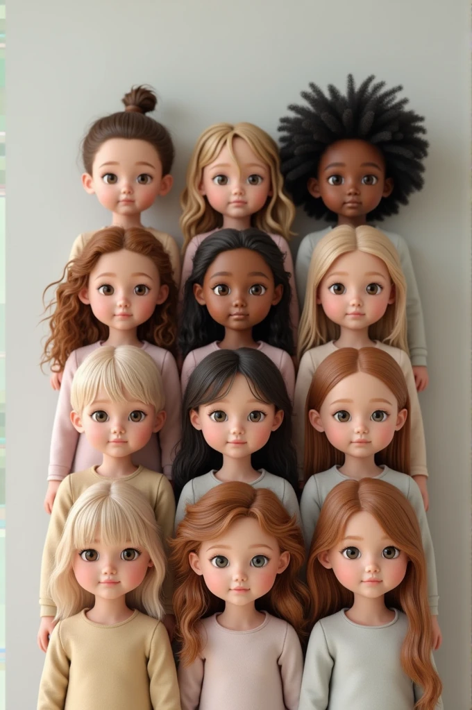 Generate 5 boys and 5 girls.
Each boys have a little different phenotype but generally look alike.
Each girls have a little different phenotype but generally look alike.
Give photo separately.

