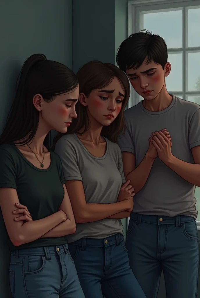 American friends sad face