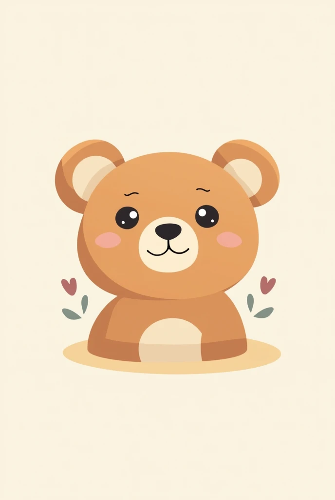 Can you create a logo for me? (Image) of a friendly bear named BEAR in the middle which is PNG format with pastel colors
