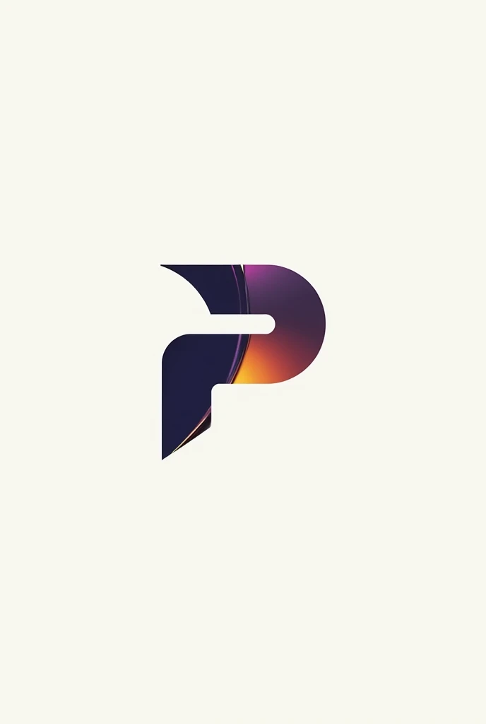 create a logo with the letters P,R,They are entering each other