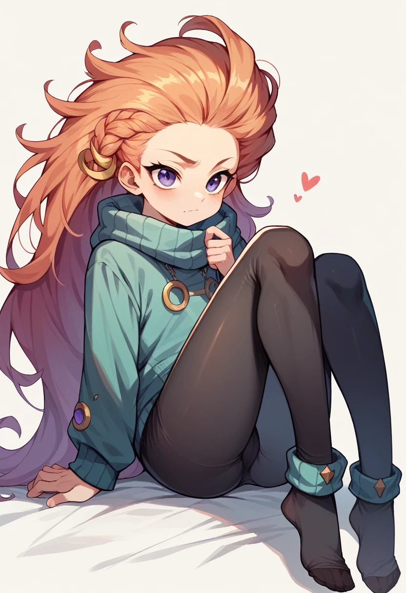 Zoe wearing black leggings