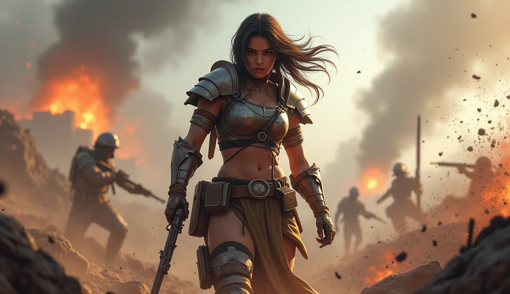 Battle ground mobile india gaming thumbnail with sara charecter
