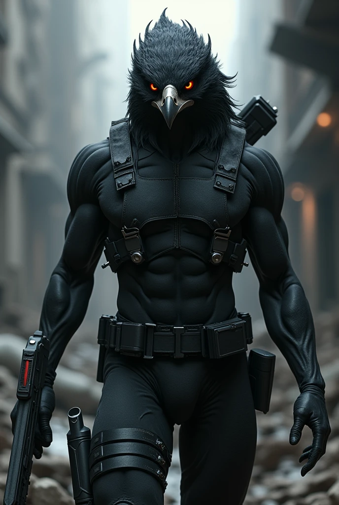 a black egale clone human soldier
