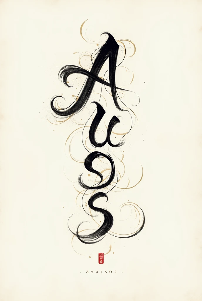 Create a calligraphy with the name AVULSOS