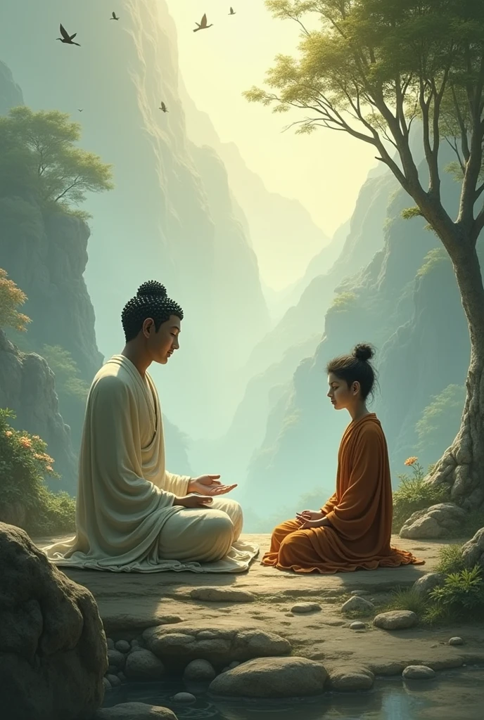 Budha and sisya 
