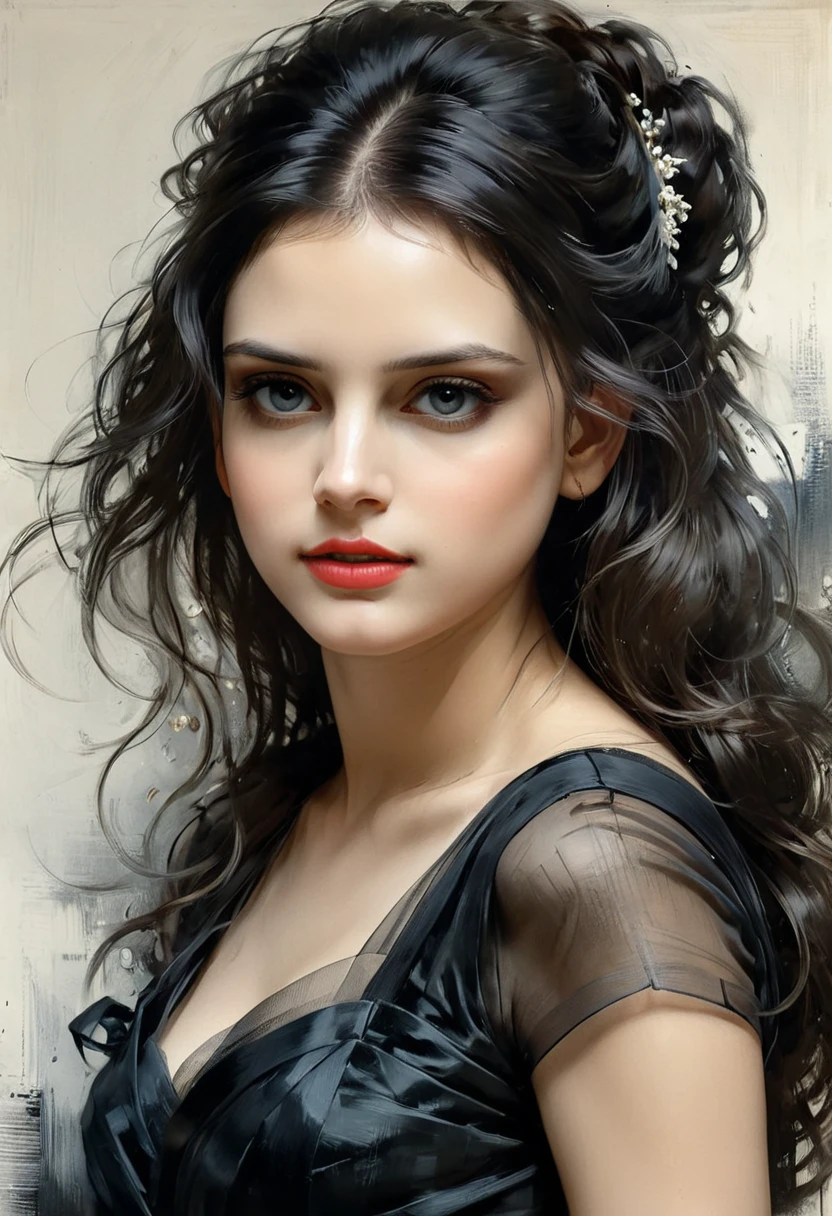 fluorescent horizon, color field painting, sense of depth and intrigue, digital brushstrokes, The elegance of Jeremy Mann's detailed charcoal drawings - , illustrations Art by Giovanni Boldini, Bastien Lecouf-Degarme, Carn Griffiths, E. Abramzon, Raphael, Caravaggio, Coby Whitmore , Titian, Leonardo da Vinci, hyper-realistic 8k motion fierce background, most beautiful bride