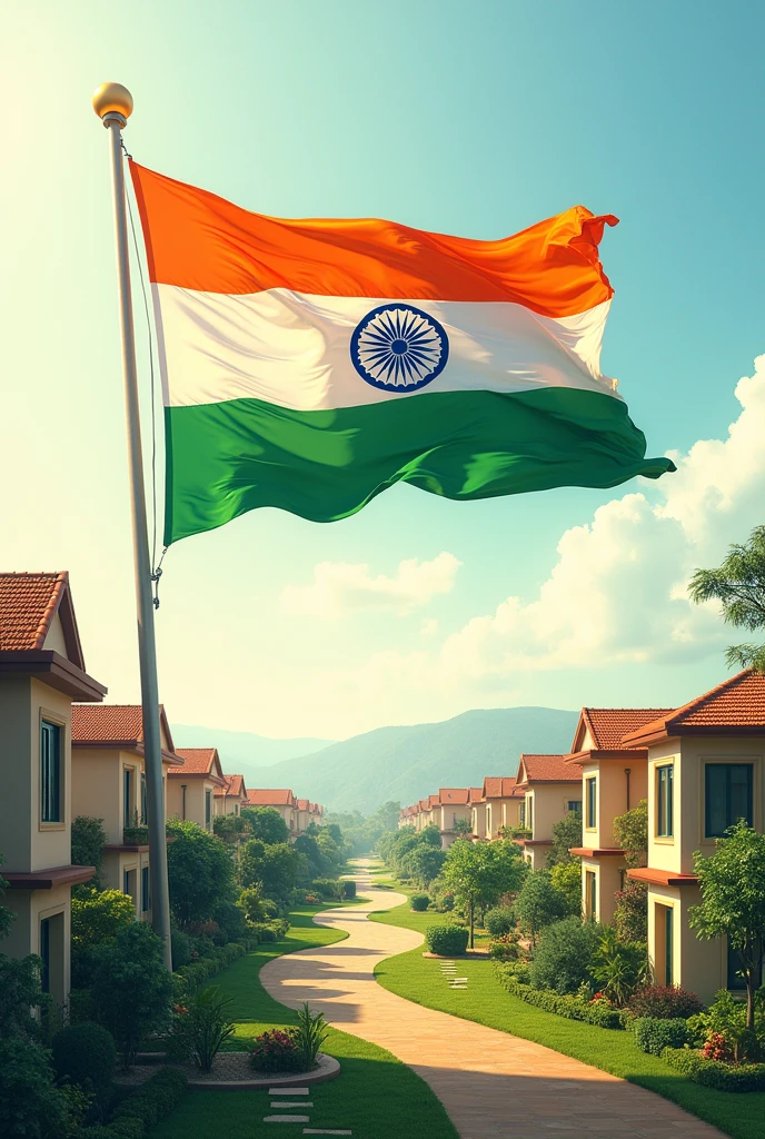 Change This image in lightning baground India flag