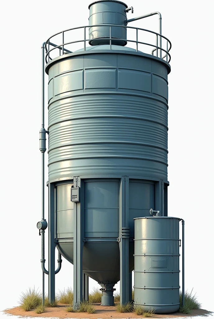 Water tank with filter at top
