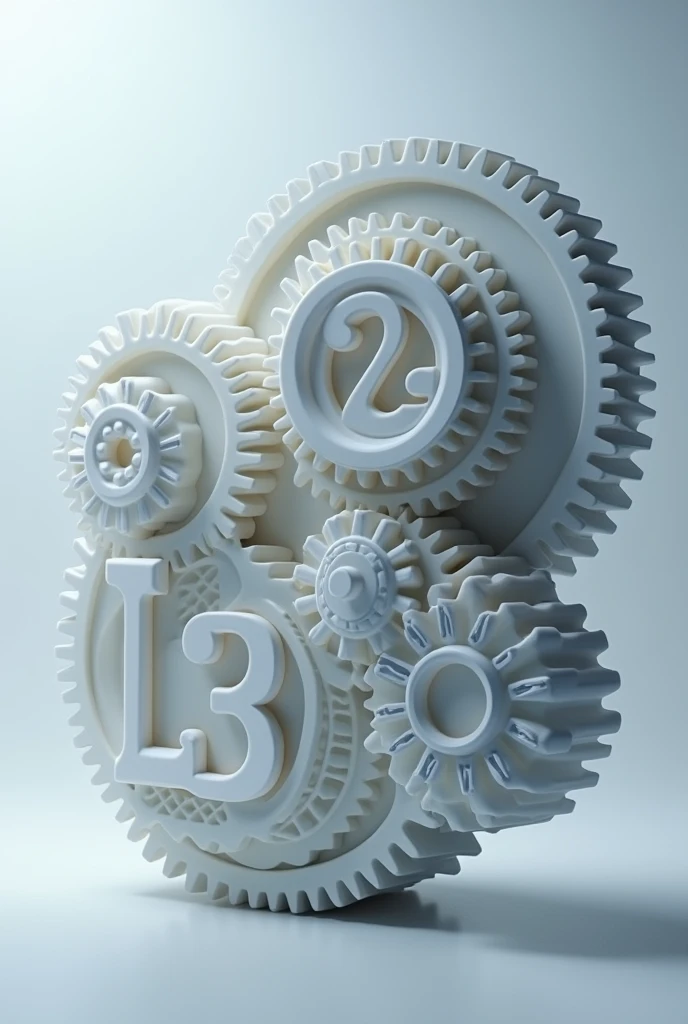 About 3D printing and computer-aided design , that has gears and the word "L3" and that it resembles a 3D print