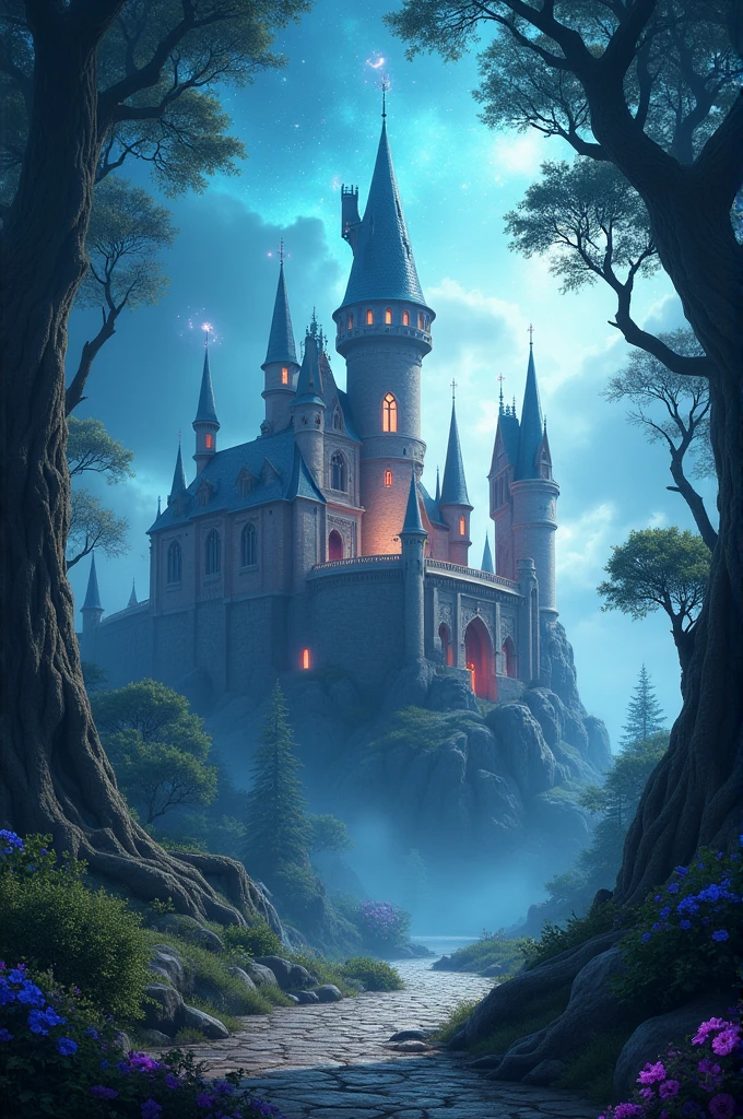 Design a cover for an e-book called "The Magic Castle"