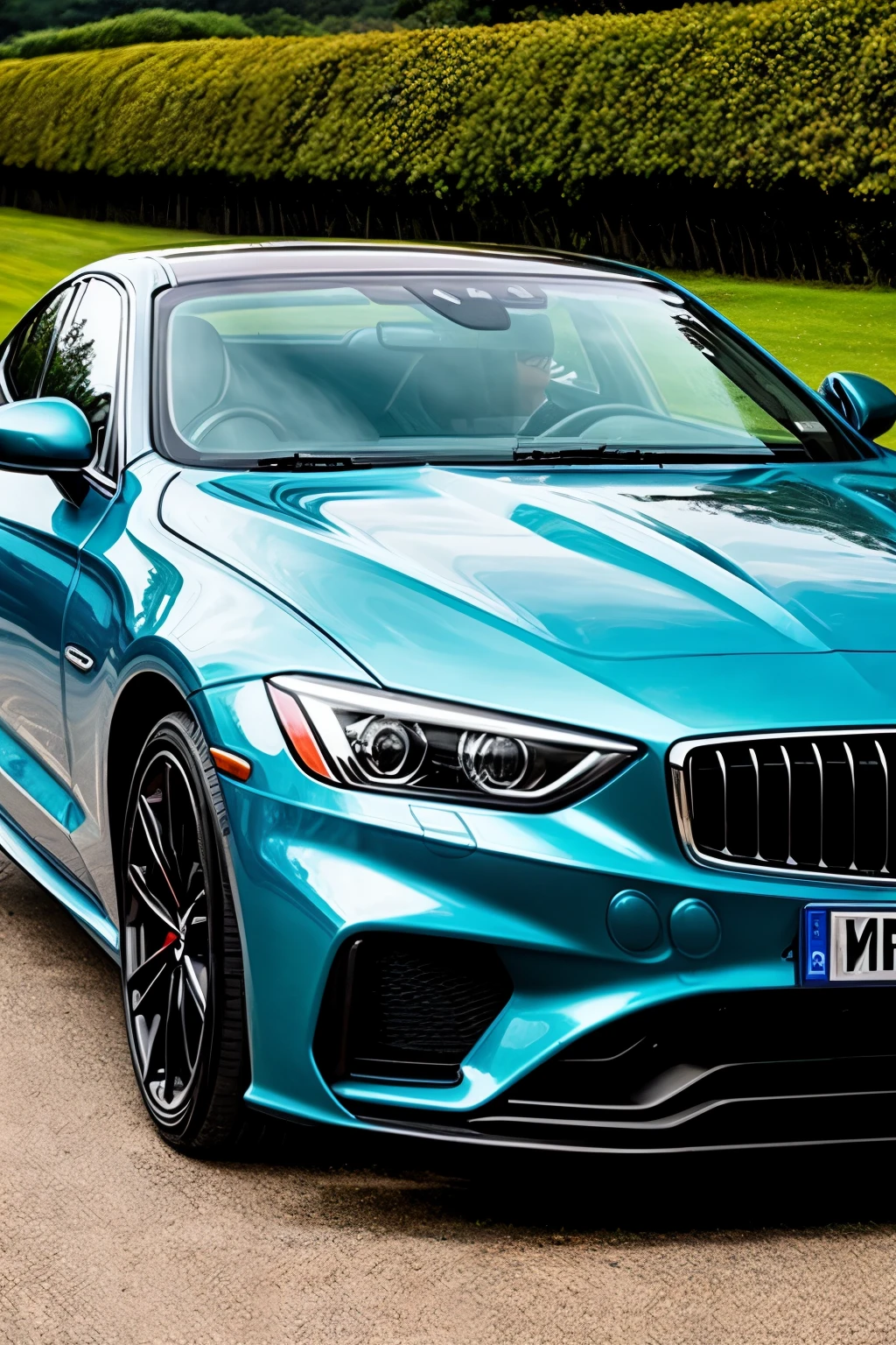 ((best quality)), ((masterpiece)), (detailed), Car with PPF Film and shining