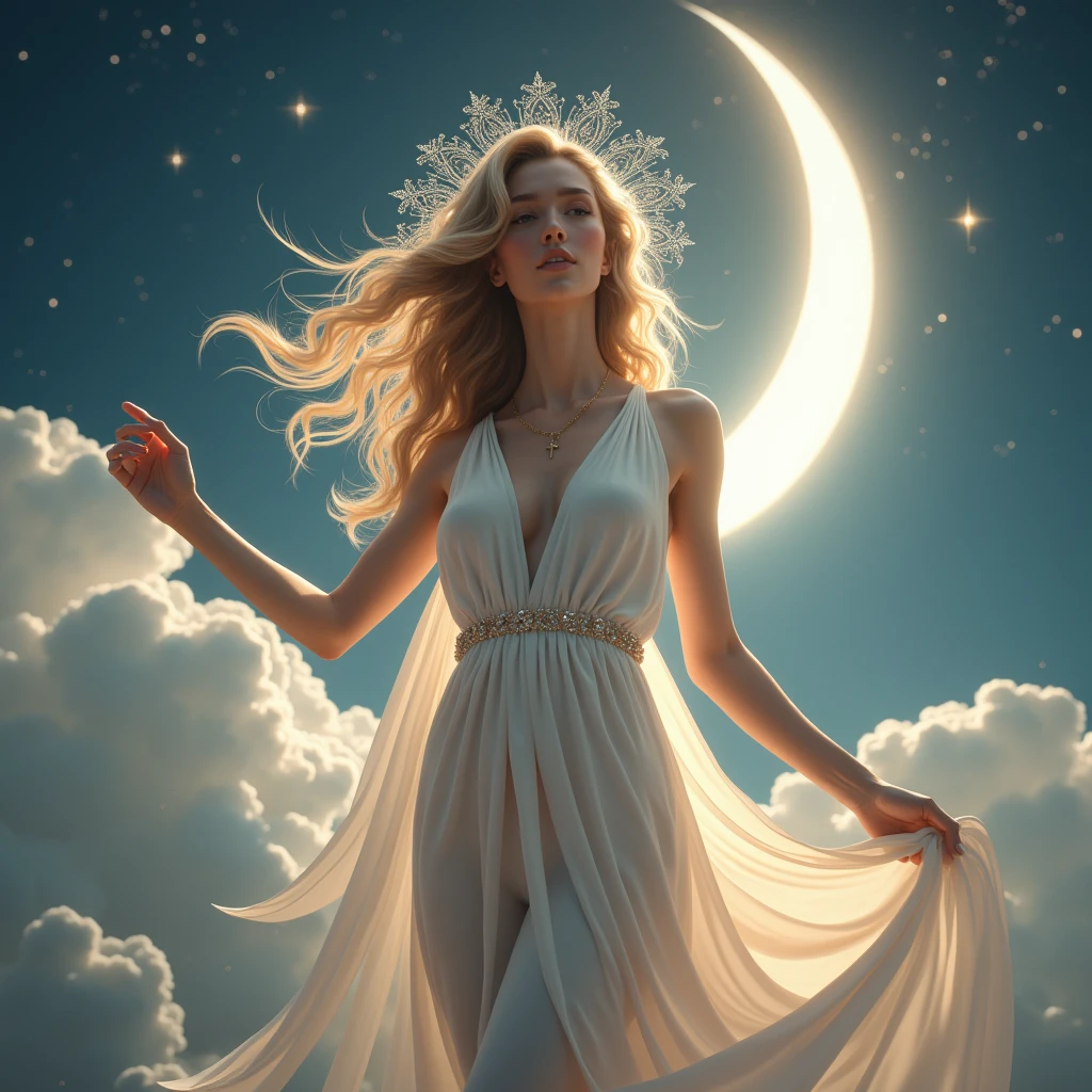 magnificent, stunning, spectacular, breathtaking, good-looking, pretty, handsome, cute, lovely, attractive, gorgeous, melodious, exquisite, dazzling, majestic, Aphrodite, the goddess of beauty and love, Most beautiful goddess, Moon Goddess, Incarnation of beauty