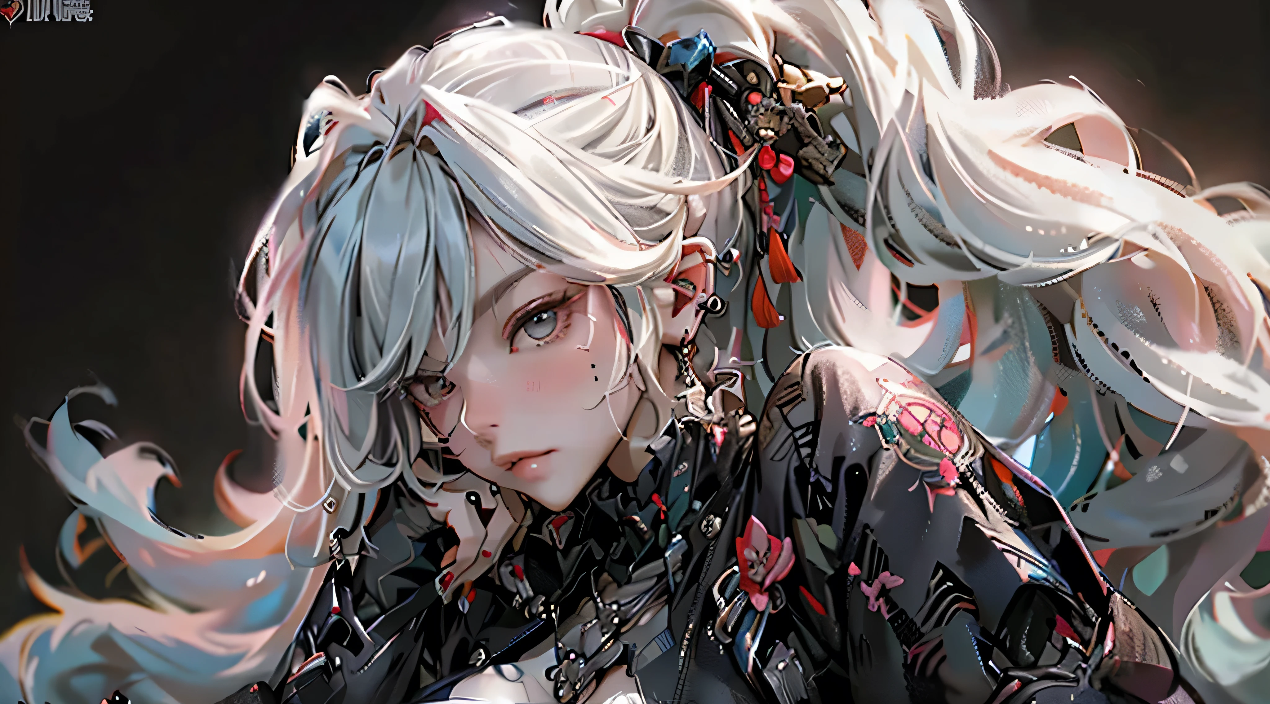 ((The perfect masterpiece, better resolution, EXTREMELY DETAILED CG UNITY 8K UHD QUALITY RESOLUTION WALLPAPER, image, award winning, official art, photorealistic)), (1 girl), ((The most beautiful and sexy demon girl, они hornа)), long platinum white hair, Necro-halo, horn, ((Bright red eyes, long detailed eyelashes, blushing, Sexy seductive slutty facial expression, tons of tattoos and piercings)), bang, Super huge, huge giant boobs, showing cleavage, giant rip from her shirt, (lush, thick thighs), on all fours, arching her back, looking back at the viewer, her ass is facing the viewer, good big, close-up view of the camera from below, Sexy slutty seductive pose, slim, bright hair color, Trendy hip-hop style clothes, Harajuku inspired, White panties showing, In her bedroom, Gothic post-apocalyptic bedroom background