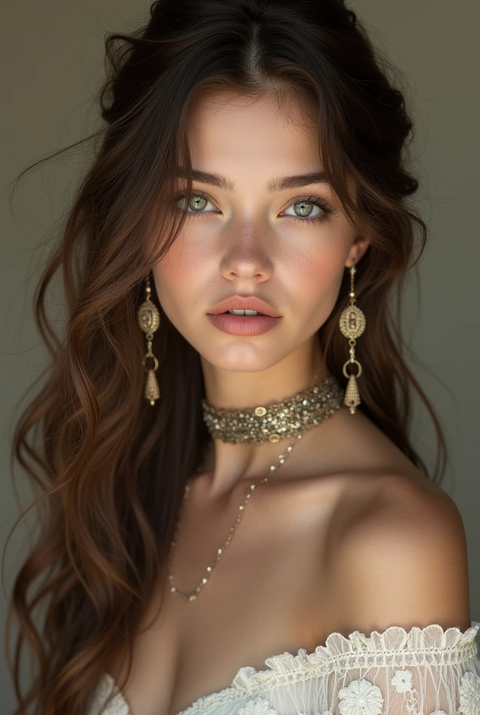 Beautiful girl wearing anklets