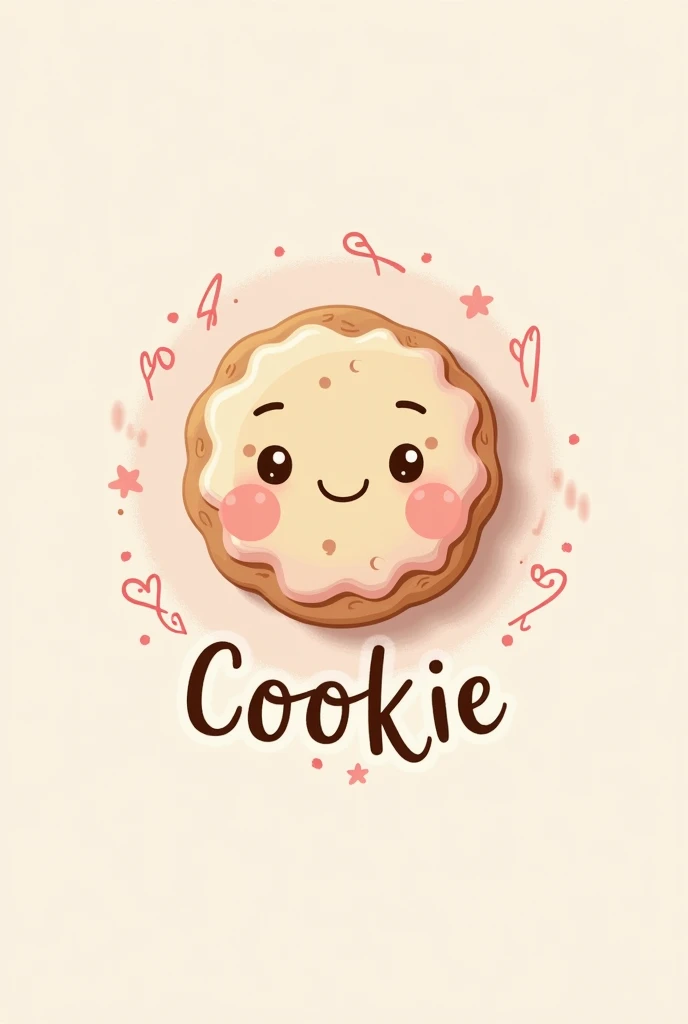 Logo for a cookie business with pastel colors