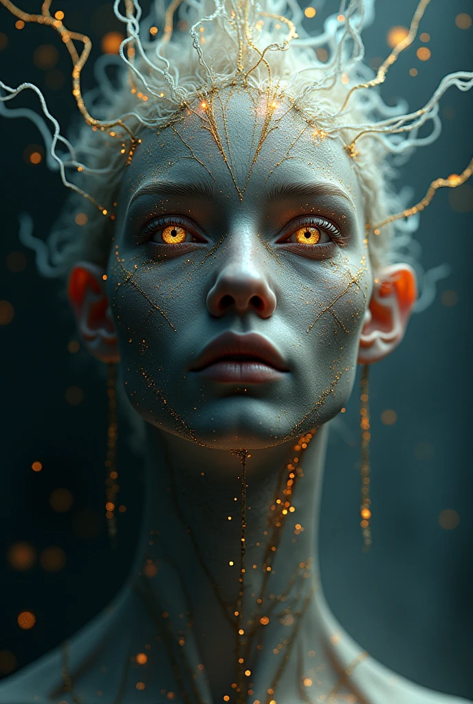 I am the face of the white and dark real-time that carries memories of all the dimensions it has visited. The threads of time are becoming more and more noticeable., The message I want to give is that if dimensions exist , the style is my real , 48k rules of thirds shadows for more volume finished in photoashoip