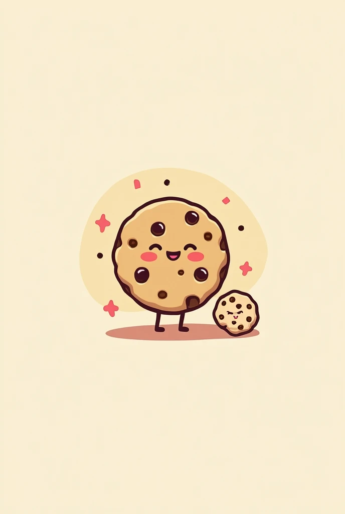 Logo for a cookie business with pastel colors
