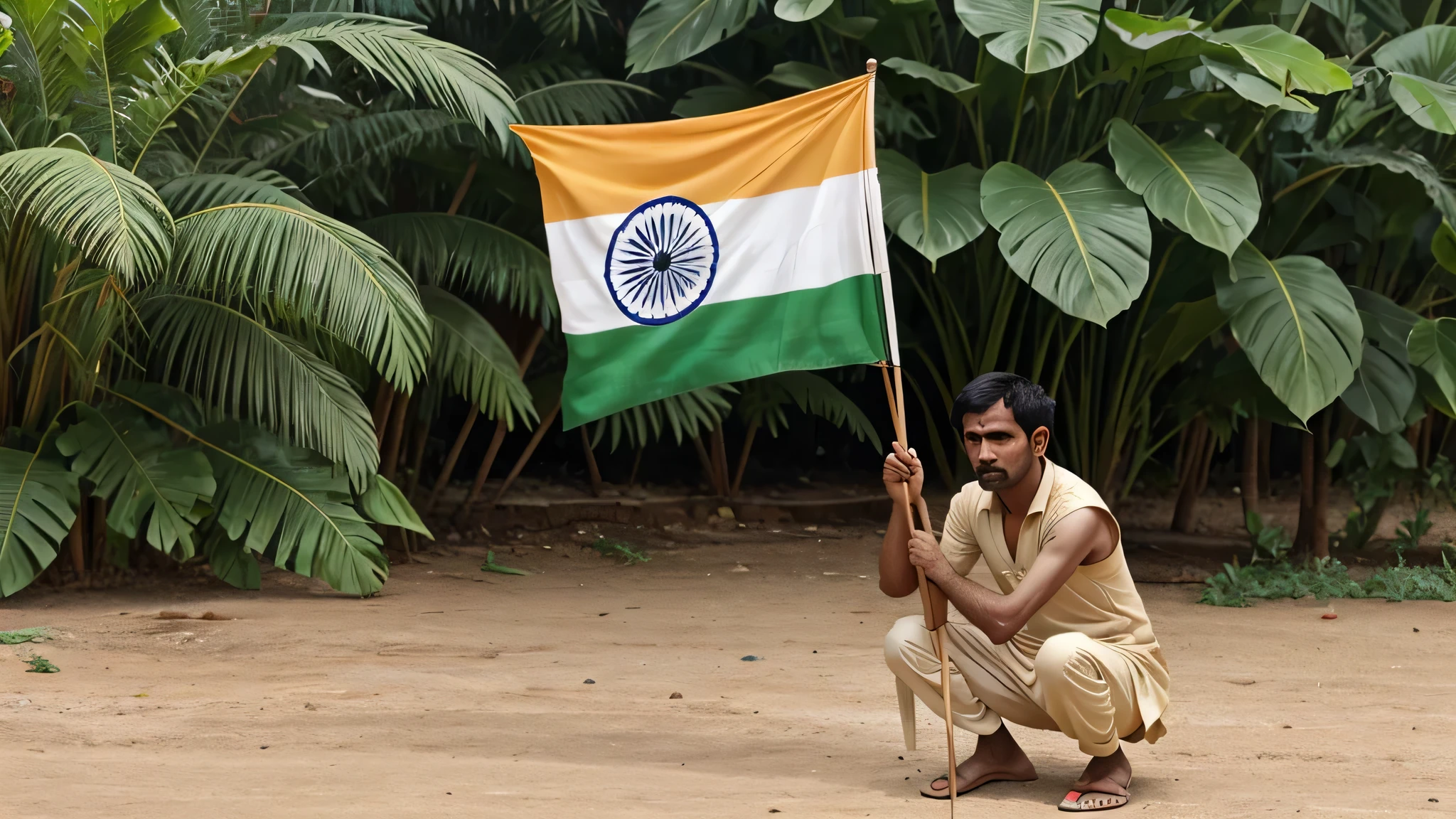 The tri-color flag, which is the national flag of India, is based on the Swaraj Flag, which was developed by a freedom fighter Pingali Venkayya, who was a farmer from Machilipatnam.