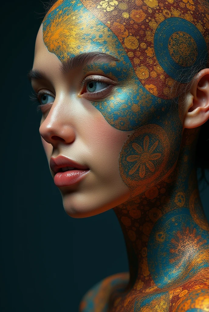 I am the face of different races of real time white and dark that carries memories of all the dimensions that have been visited, the threads of time are becoming more and more noticeable., The message I want to give is that if dimensions exist , the style is my real , 48k rules of thirds shadows for more volume finished in photoashoip