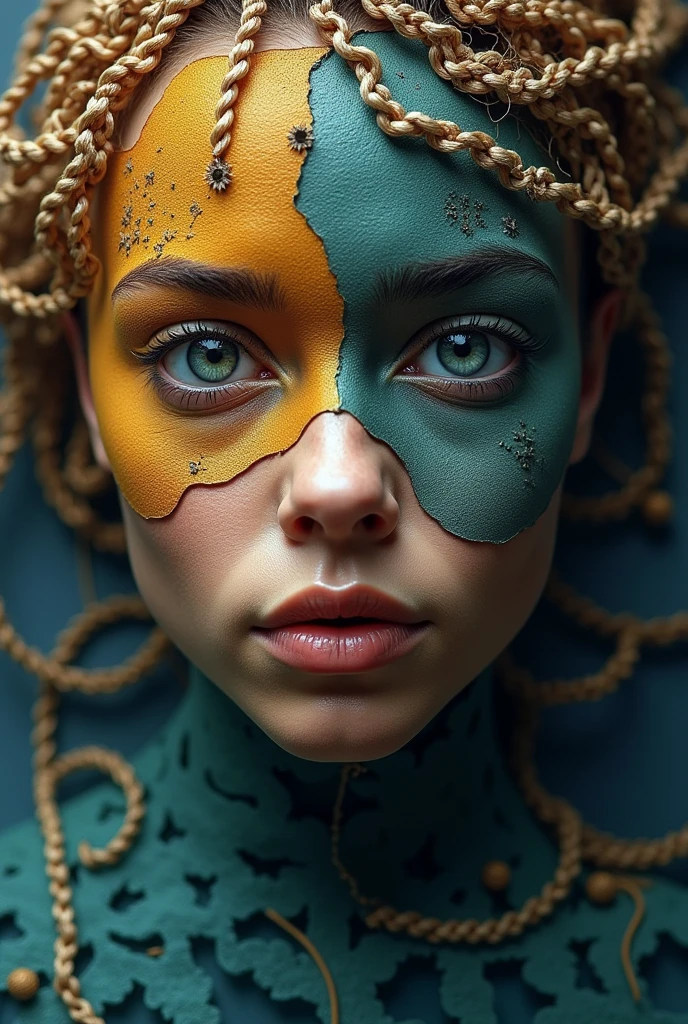 I am the face of different races of real time white and dark that carries memories of all the dimensions that have been visited, the threads of time are becoming more and more noticeable., The message I want to give is that if dimensions exist , the style is my real , 48k rules of thirds shadows for more volume finished in photoashoip