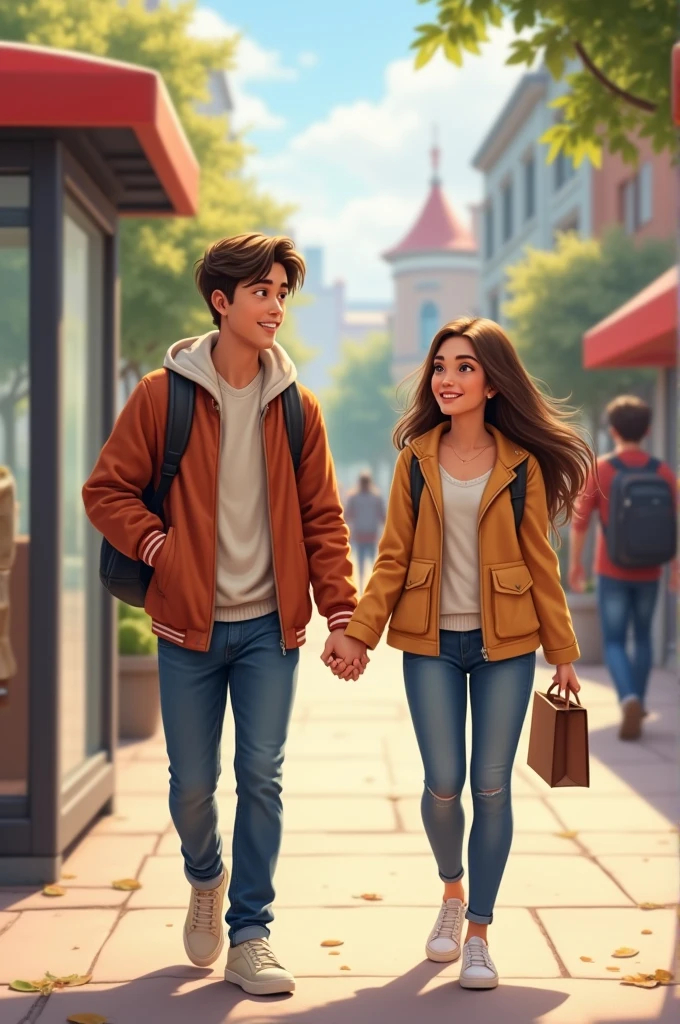 One day me and my cousin went to shopping.The shop is near the bus stop.and we walk together holding our hands.we're enjoying each other