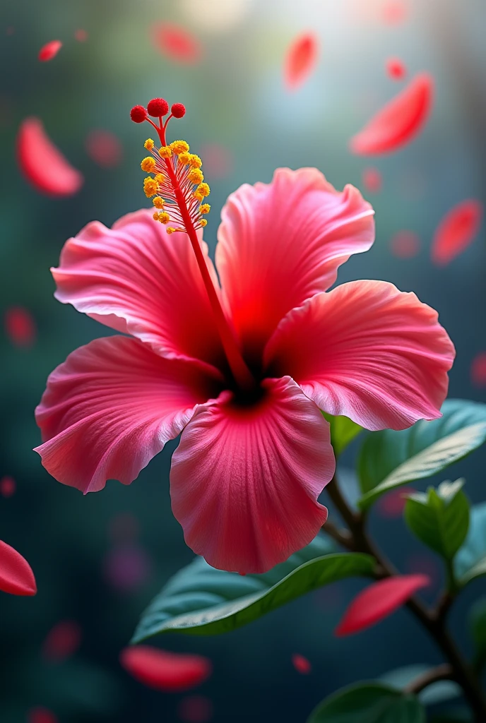 Hibiscus，Flower Rain，