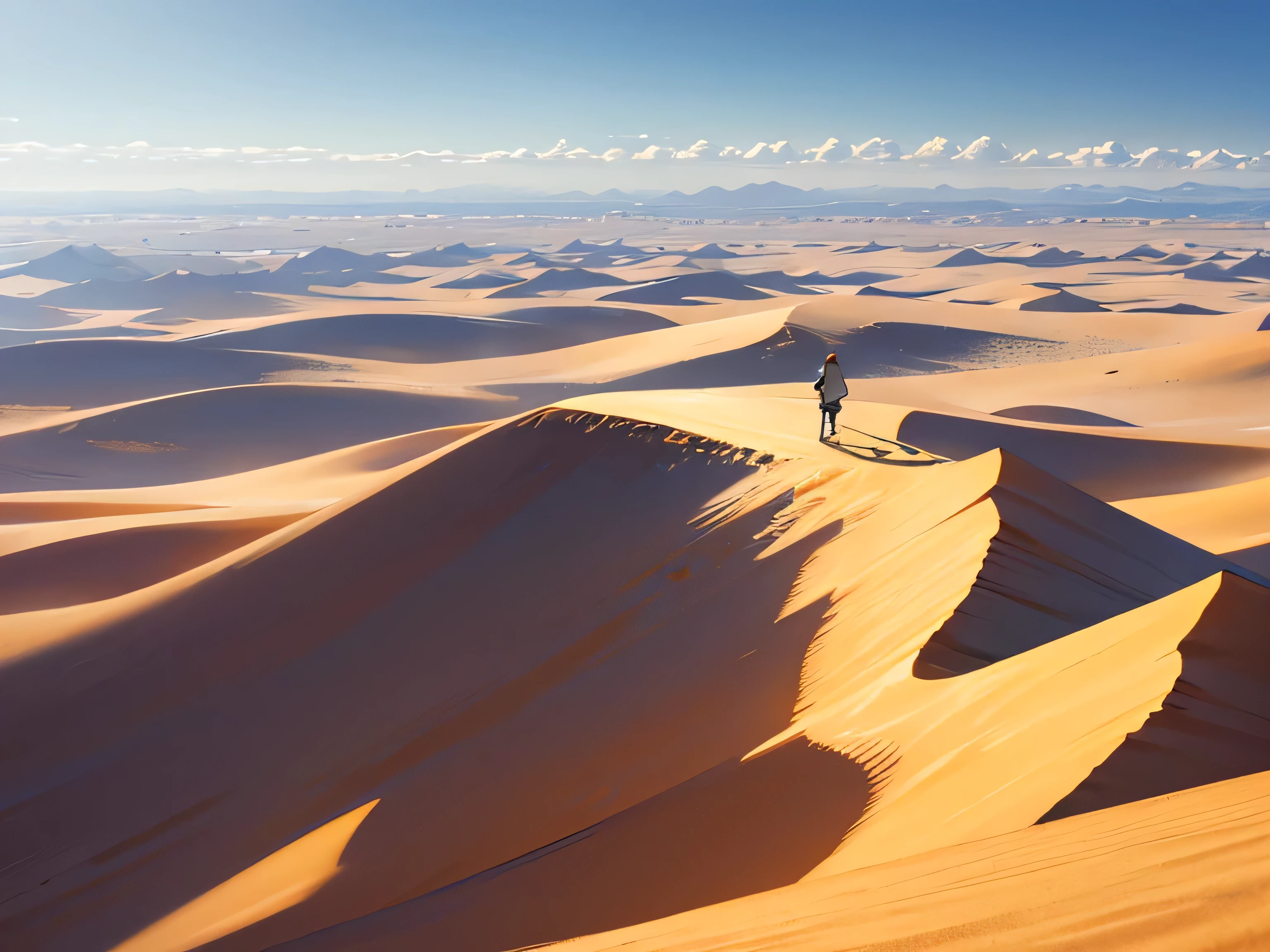 The Sahara Desert in Africa Desert as far as the eye can see