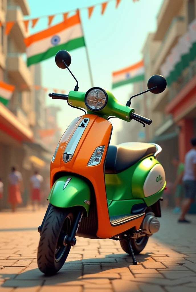 Ola electric scooter on independence day 