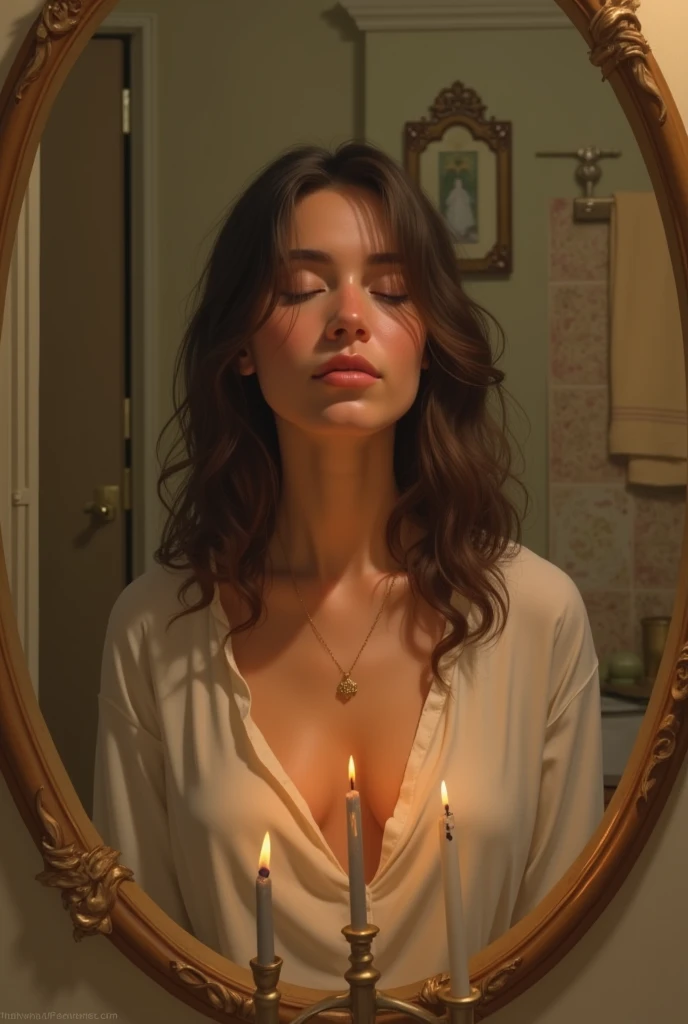 A selfiel of faith lianne in the bathroom