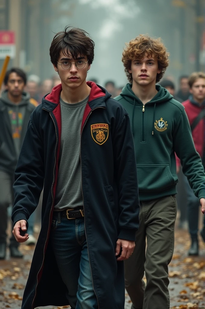 Harry Potter and Percy Jackson are in battle