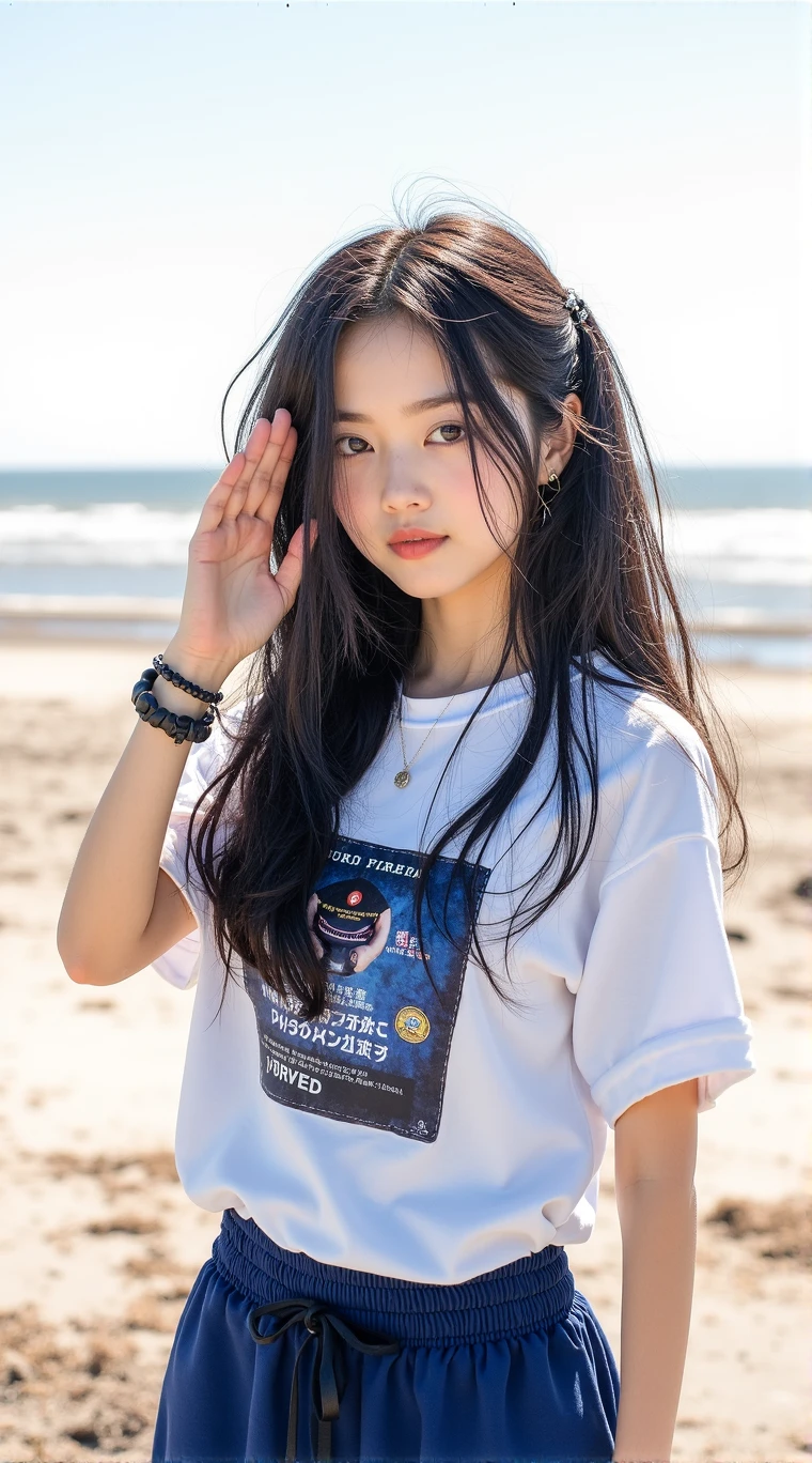 リアルなphotograph、Pay attention to the face of the cute idol high school girl、bikini、Beautiful way to sit , M-shaped feet, photograph,