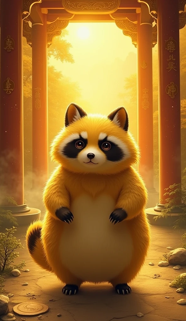 A Tanuki with Golden Fur、The Golden Temple