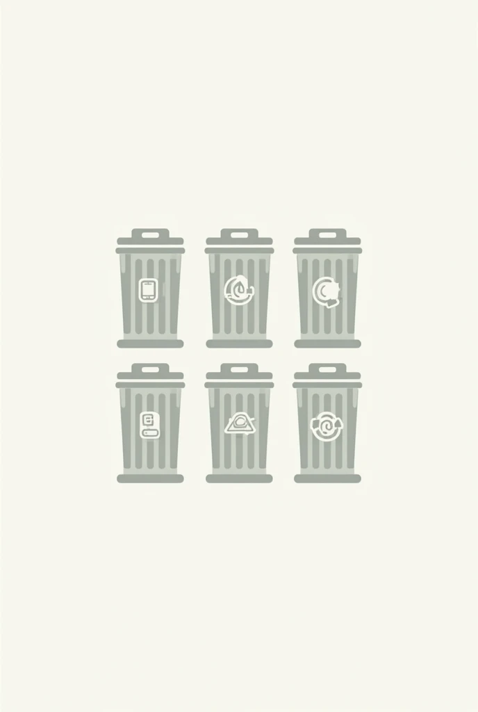 A logo of mini dust bins with something written on it