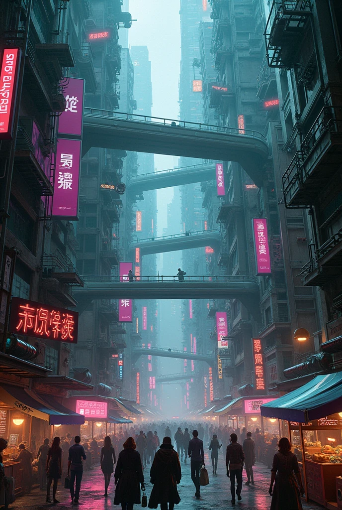 Design a CyberPunk-style map.
This should be a literal map.