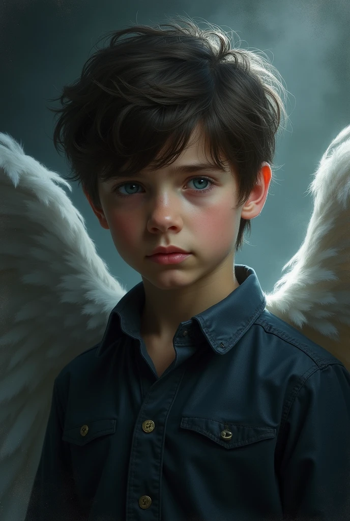 Creates the image of Castiel and Dean Winchester's son, the supernatural series