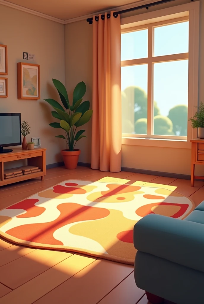 Living Room - Loose Rug: make it in a game design format and such