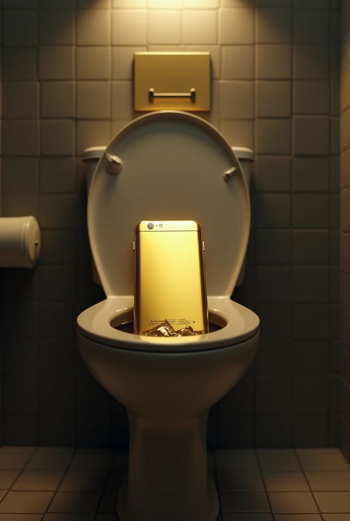 I brought the phone from the toilet, the phone is golden.