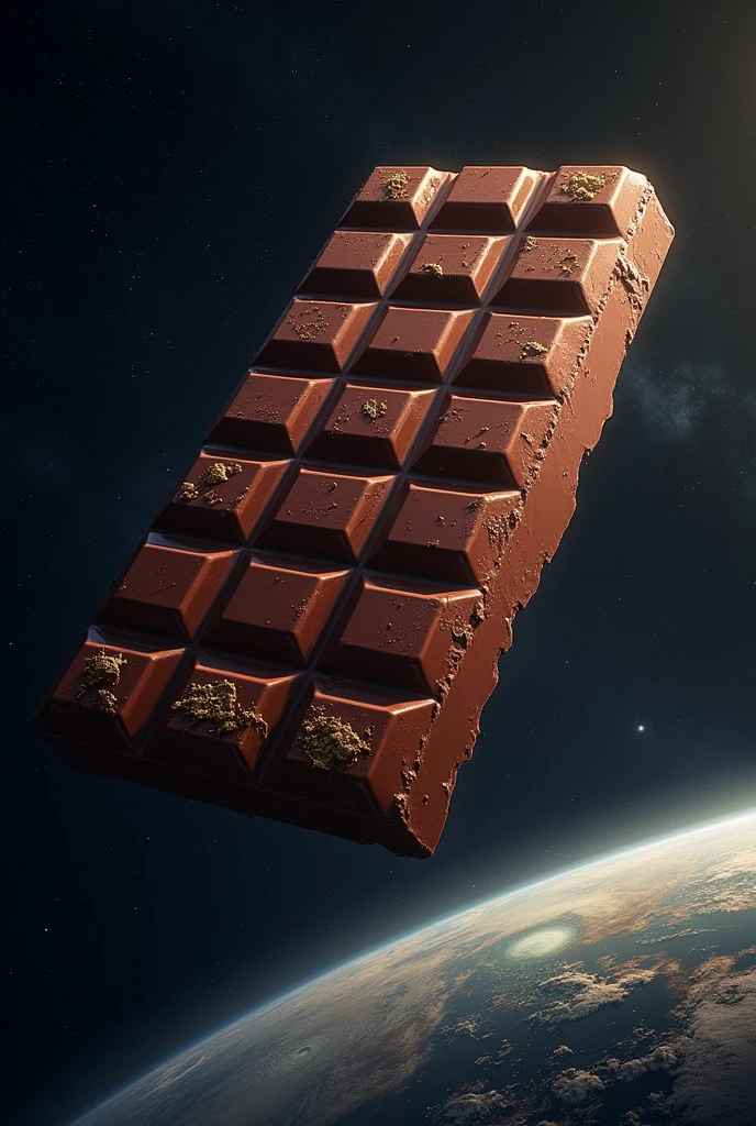 A chocolate bar bigger than Earth in space