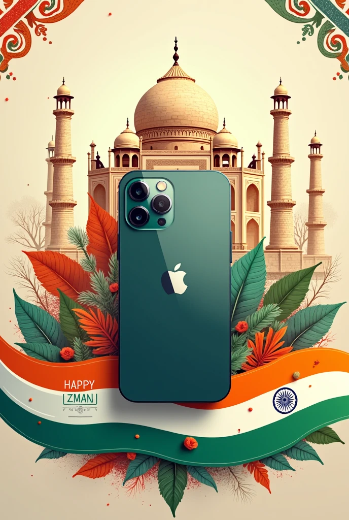  Indian Independence day poseter with iphone 14pro