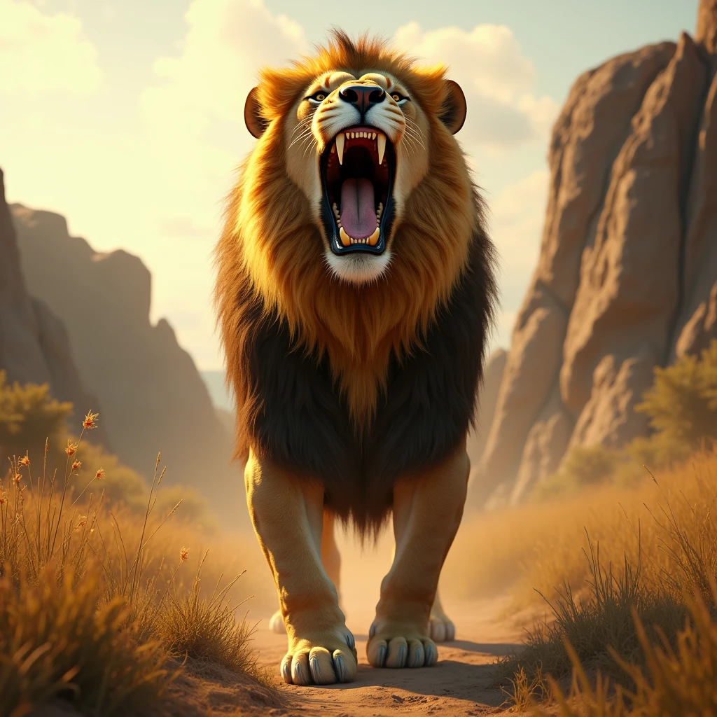 Lion Roaring