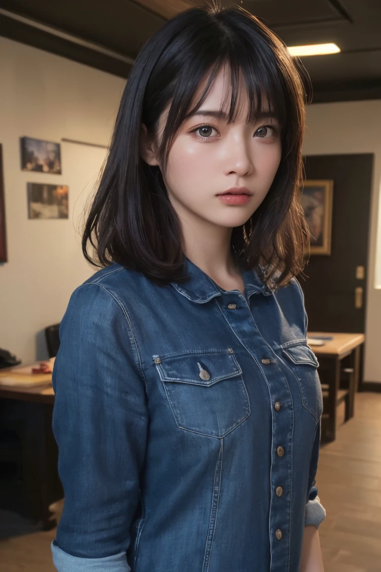(Highest quality:1.4),(masterpiece:1.4),(Realistic:1.4),(Realistic:1.2),(超High resolution, RAW Photos:1.4),(High resolution, Very detailed:1.2),(8k:1.2),Movie Photos,a photo of a dark-haired,one person&#39;s,alone,wear ,((China dress))、((Upper Body:1.3))