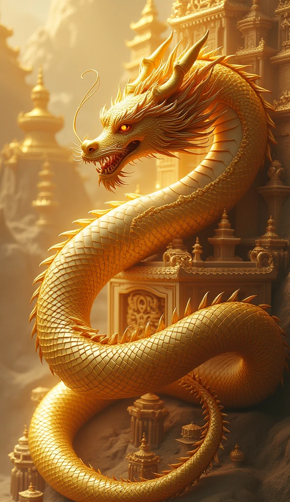 Golden Dragon、Golden Temple、Dragon like a snake