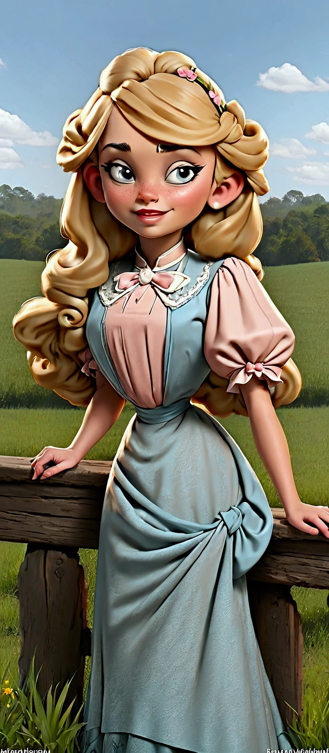 Lola Loud as a blonde **** Southern belle. Year 1900. 1890_dr3ss.